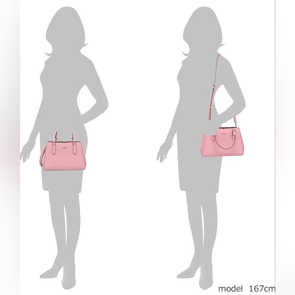 NWT Kate Spade Small Triple Compartment Satchel  Tippy soft Pink Bag - Picture 16 of 17
